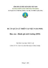 Đánh giá môi trường- Dự án quản lý thiên tai Việt Nam (WB5)