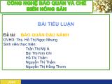 Đề tài Bảo quản đậu nành