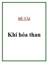 Đề tài Khí hóa than