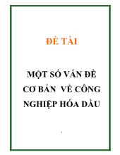 Đề tài Một số vấn đề cơ bản về công nghiệp hóa dầu
