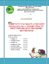 Đề tài Nghiên cứu tác hại của việc giết mổ gia súc gia cầm thủ công tự phát trên địa bàn thành phố Hồ Chí Minh