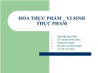 Đề tài Ngộ độc thực phẩm do Salmonella và phương pháp kiểm tra chi tiêu này trong sản phẩm các loại giáp xác và 2 mảnh vỏ có qua luộc