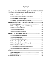 Đề tài Quản lý điểm trường Trung học cơ sở Minh Lập