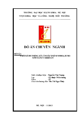 Đề tài Thiết kế hệ thống xử lý nước thải sinh hoạt cho khu dân cư 10000 dân