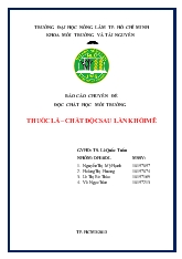 Đề tài Thuốc lá – chất độc sau làn khói mê
