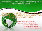 Đề tài Xử lý nước thải sinh hoạt của nhà hàng khách sạn với công suất 350 m3/ngày đêm