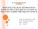 Đồ án Bước đầu ứng dụng mô hình tisap đánh giá phát thải khí SO2 tại một số khu công nghiệp trên địa bàn Thành phố Hồ Chí Minh
