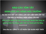 Dự án nạo vét cát sông làm vật liệu san lấp tại cồn bãi la hường trên sông cầu đỏ