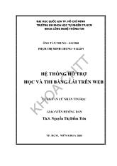 Hệ thống hỗ trợ học và thi bằng lái xe trên web