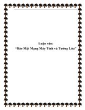 Luận văn Bảo mật mạng máy tính và bức tường lửa