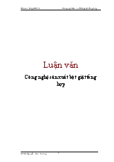 Luận văn Công nghệ sản xuất bột giặt tổng hợp