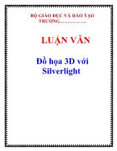 Luận văn Đồ họa 3D với Silverlight