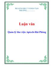 Luận văn Quản lý thư viện Aptech-Hải Phòng