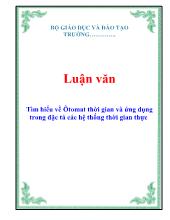 Luận văn Tìm hiểu về Ôtomat thời gian và ứng dụng trong đặc tả các hệ thống thời gian thực