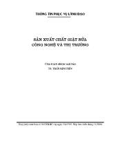Sản xuất chất giặt rửa công nghệ và thị trường