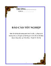 Sinh vật chỉ thị môi trường nước (trai, ốc, hến…), sống tại các mương nước, ao, hồ, gần các bãi thu gom và tái chế rác thải điện, điện tử thuộc khu vực Triều Khúc –Thanh Trì- Hà Nội