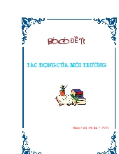 Tác động của môi trường