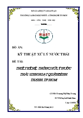 Thiết kế hệ thống xử lý nước thải sinh hoạt quận Bình Thạnh thành phố Hồ Chí Minh
