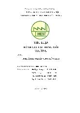 Tiểu luận Đánh giá tác động của môi trường- Phương pháp chuyên giá