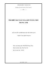 Tìm hiểu bài toán xóa đối tượng nhỏ trong ảnh