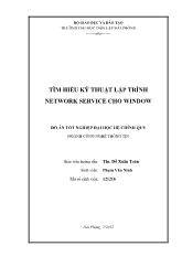 Tìm hiểu kỹ thuật lập trình network service cho window