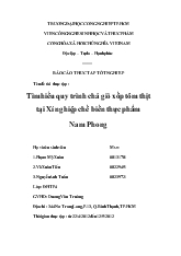 Tìm hiểu quy trình chả giò xốp tôm thịt tại Xí nghiệp chế biến thực phẩm Nam Phong