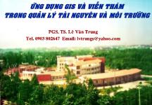 Ứng dụng GIS và viễn thám trong quản lý tài nguyên và môi trường