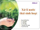 Xử lí nước thải sinh hoạt