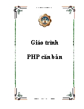 Giáo trình PHP căn bản