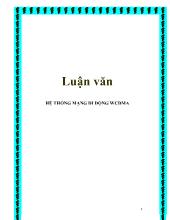 Luận văn Hệ thống mạng di động WCDMA