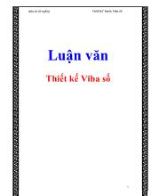 Luận văn Thiết kế Viba số