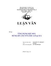 Luận văn Ứng dụng kit 8051 dùng để chuyển đổi A/D & D/A