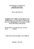 Nghiên cứu chiết tách, khảo sát tính chất của lectin từ hạt đậu đỏ tây (phaseolus vulgais) và đề xuất hướng ứng dụng