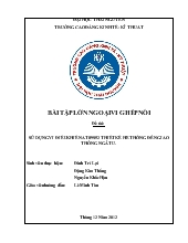 Sử dụng vi điều khiển AT89S52 thiết kế hệ thống đèn giao thông ngã tư