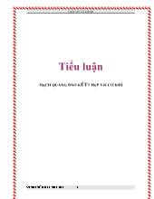 Tiểu luận Mạch quang báo kết hợp với cơ khí