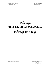 Tiểu luận Thiết kế mô hình Khóa điện tử hiển thị 6 led 7 đoạn