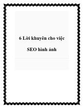 6 Lời khuyên cho việc SEO hình ảnh