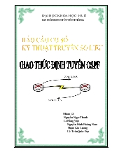 Báo cáo cơ sở kỹ thuật truyền số liệu-Giao thức định tuyến OSPF