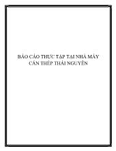 Báo cáo Thực tập tại nhà máy cán thép Thái Nguyên