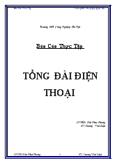 Báo cáo Thực tập tổng đài điện thoại