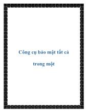 Công cụ bảo mật tất cả trong một