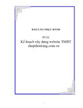Đề tài Kế hoạch xây dựng website thương mại điện tử shopthoitrang.com.vn