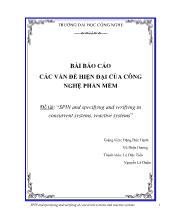 Đề tài SPIN and specifying and verifying in concurrent systems, reactive systems