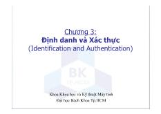 Định danh và Xác thực (Identification and Authentication)