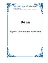 Đồ án Nghiên cứu mã hoá band con