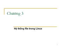 Hệ thống file trong Linux