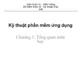 Kỹ thuật phần mềm ứng dụng