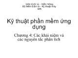 Kỹ thuật phần mềm ứng dụng-Các khái niệm và các nguyên tắc phân tích