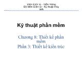 Kỹ thuật phần mềm-Thiết kế phần mềm