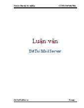 Luận văn Mail Server